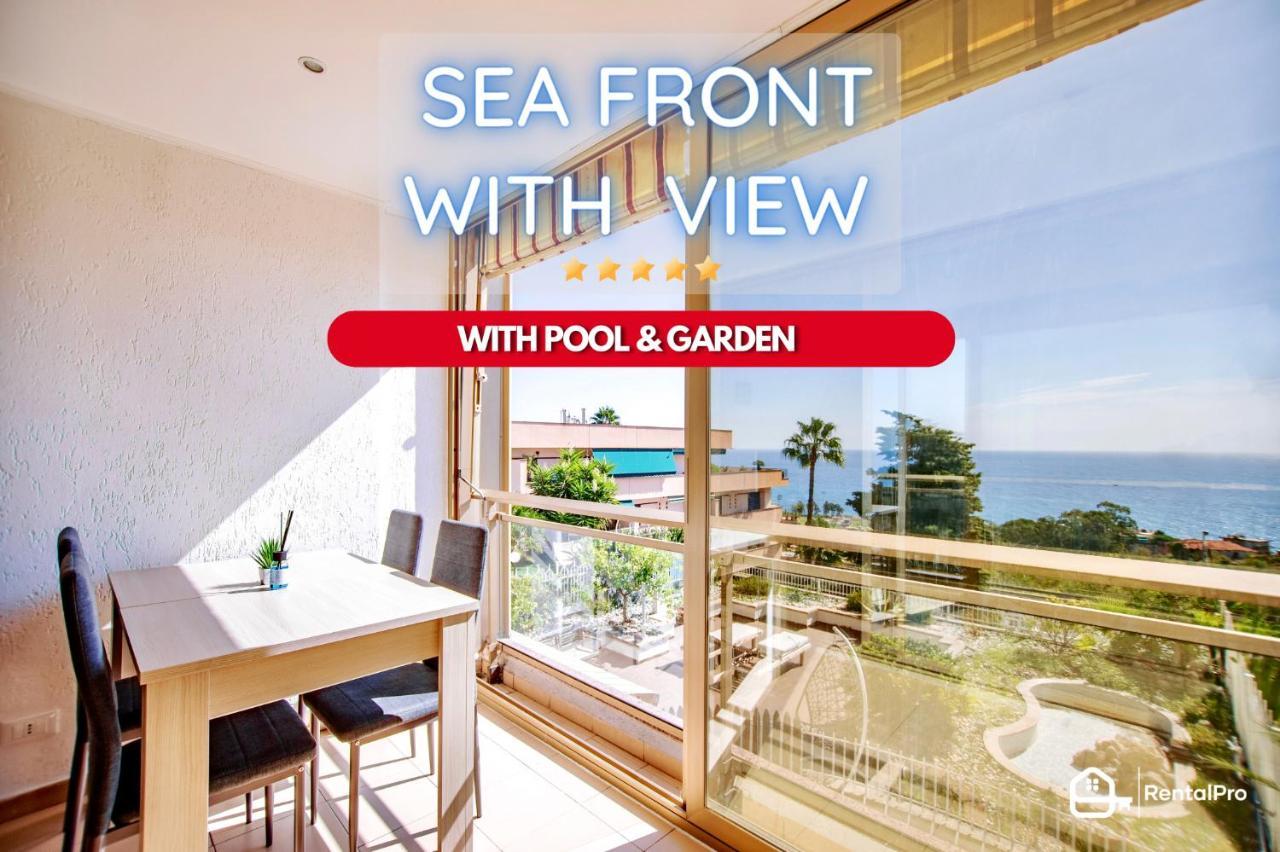 Apartmán Free Parking-Sea View, With Pool & Garden Sanremo Exteriér fotografie